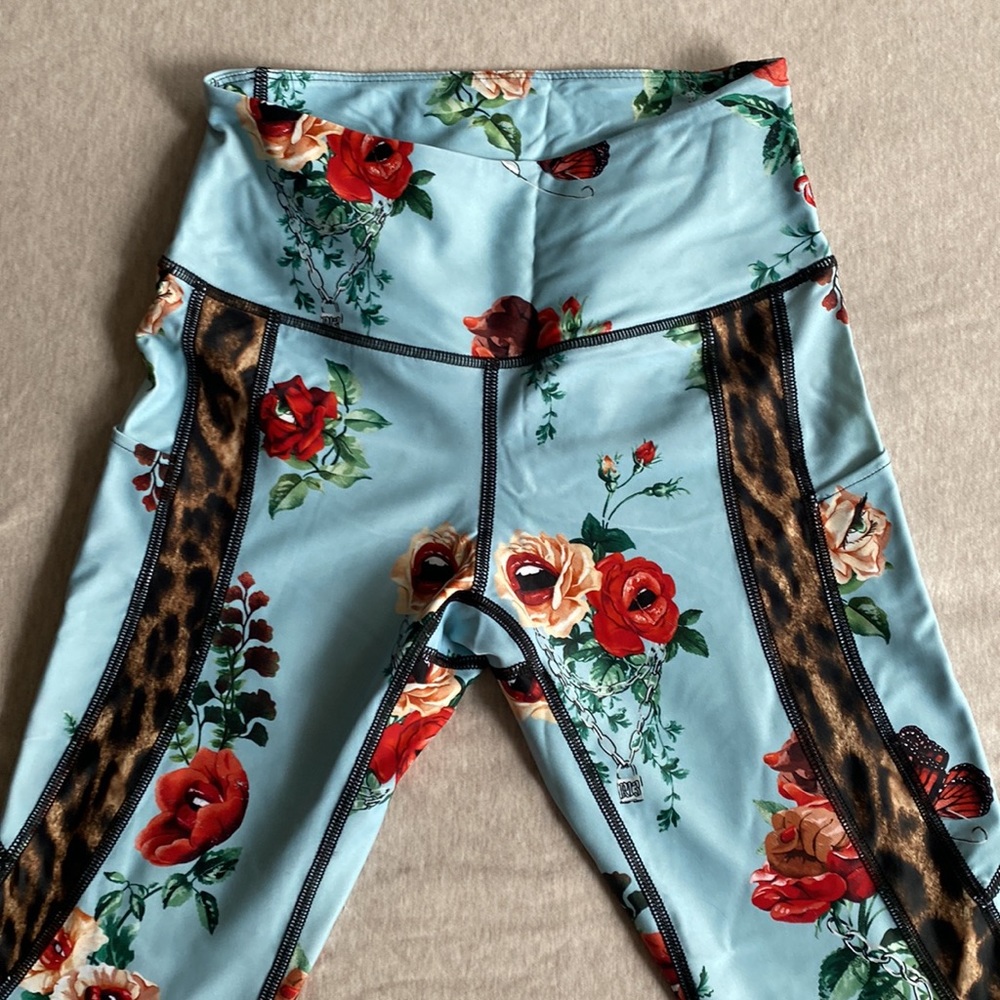 R13/Twin Fantasy Italian printed leggings - Picture 3 of 6
